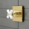 Kingston Brass KS3047PX Single-Handle Three-Way Diverter Valve with Trim Kit, Brushed Brass KS3047PX - alternate 3